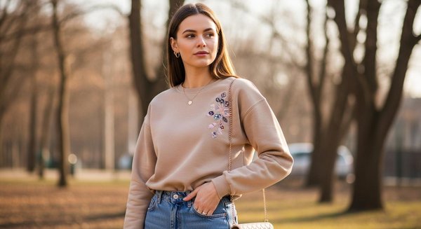 Le sweat personnalisé brodé coupe femme : la tendance mode à adopter cet hiver